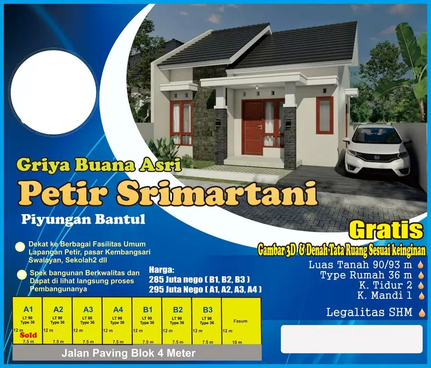 Dijual Kavling siap Bangun Piyungan