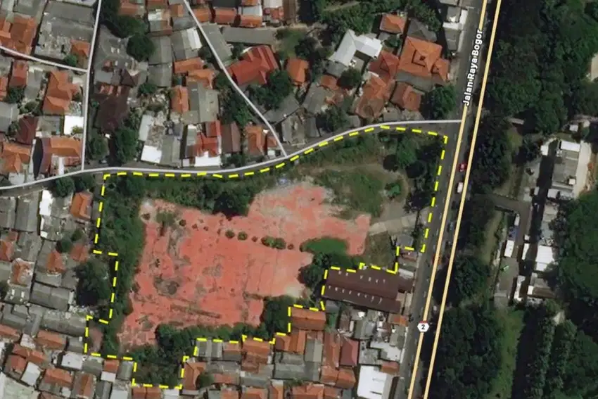 Dijual Cepat Tanah Luas 11.881 m2 HGB Jalan Raya Bogor Cibinong