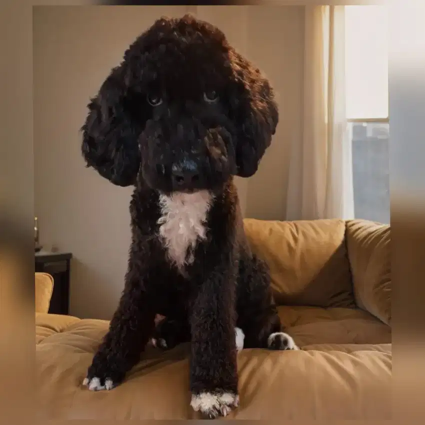 Giant poodle Tuxedo jantan