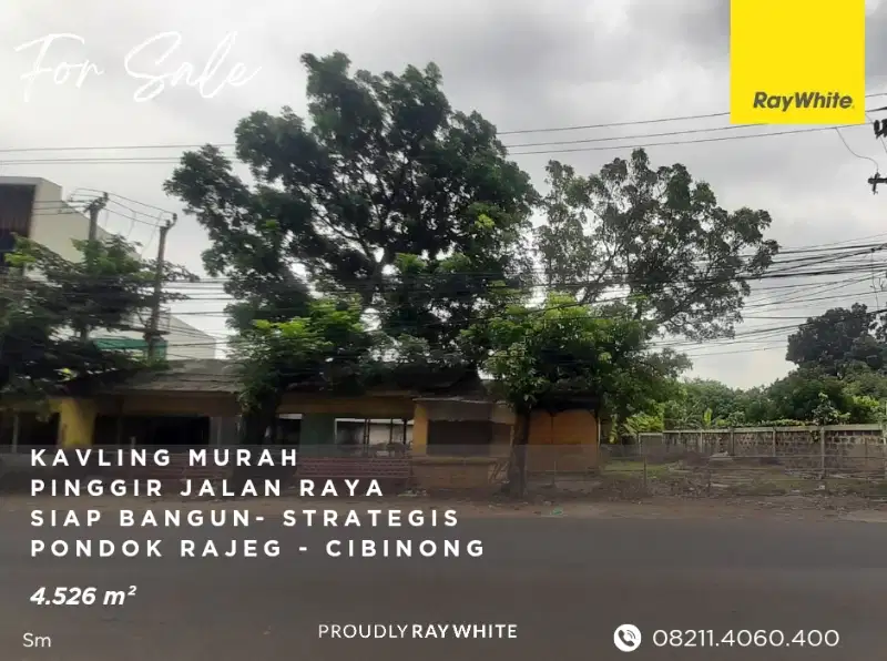 Kavling Murah Pinggir Jalan -  Strategis - Pondok Rajeg - Cibinong