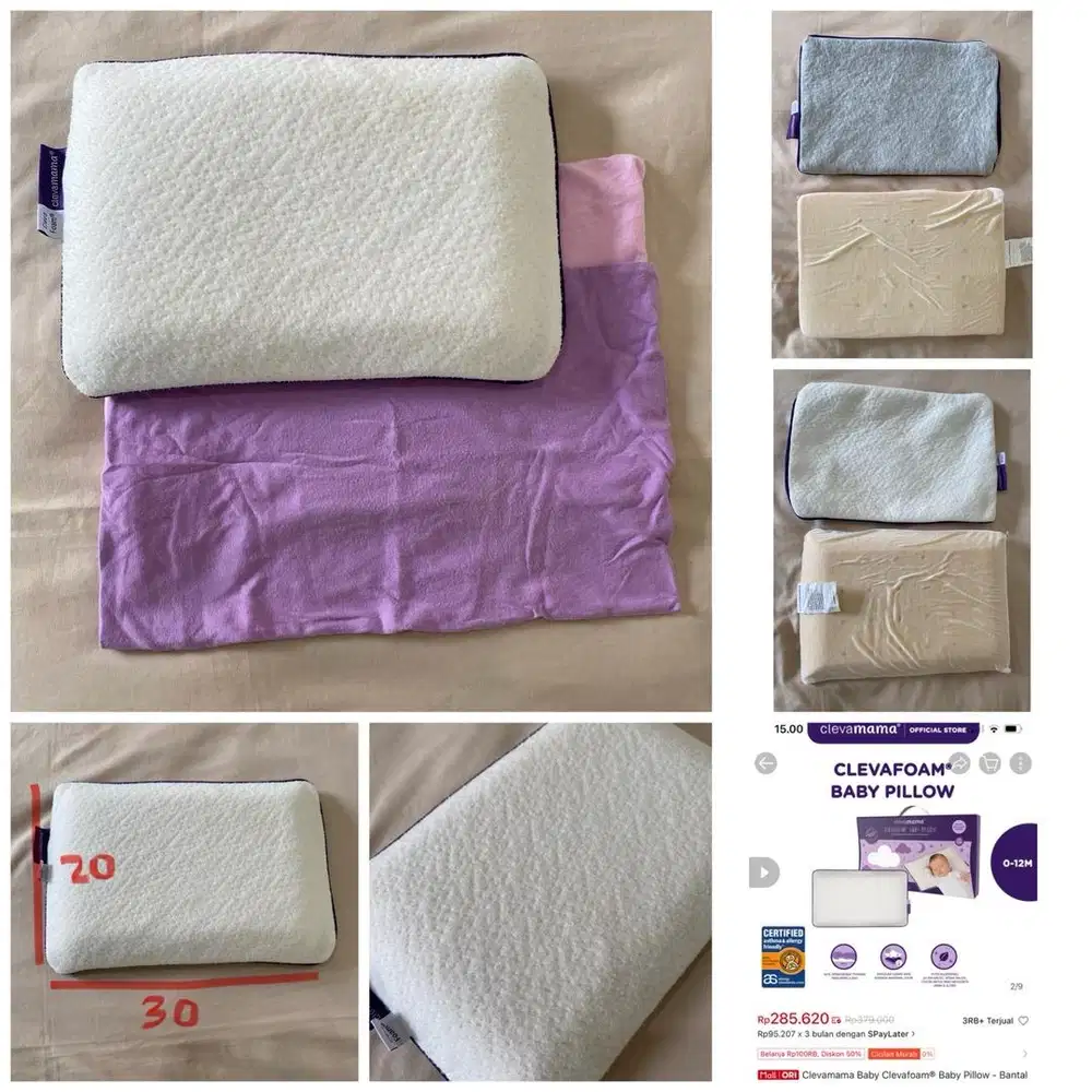 Preloved - Clevamama cleva foam pillow - bantal bayi 0+