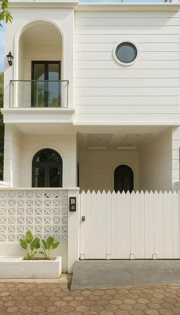 Jual rumah BANGUNAN BARU american style modern 3 LANTAI