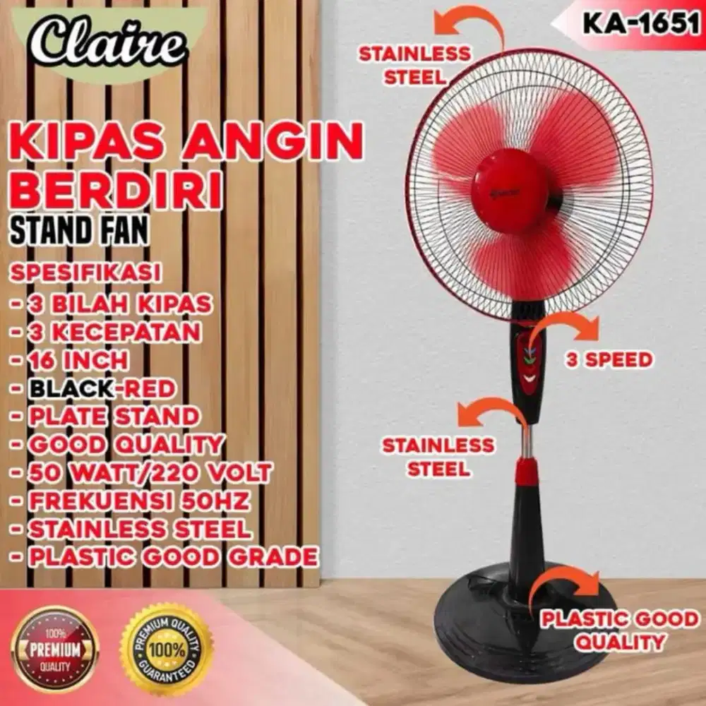 Kipas berdiri kovalux 16
