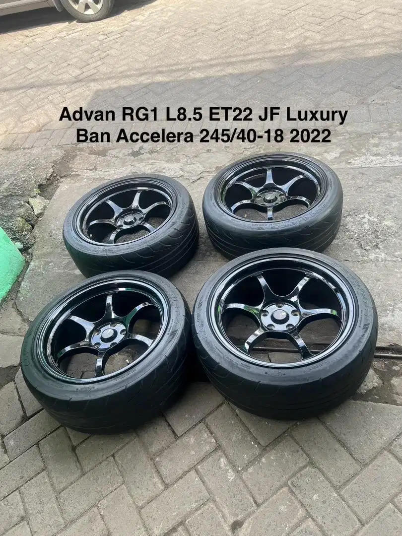 Advan RG1 R18 L8.5 5X114 Et 22 Bonus Accelera 651 Sport 245/40-18 2022