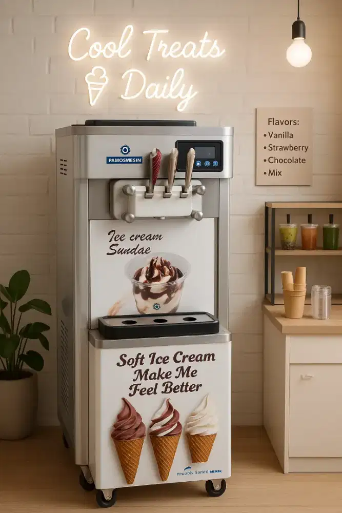 Mesin Soft Ice Cream Standing