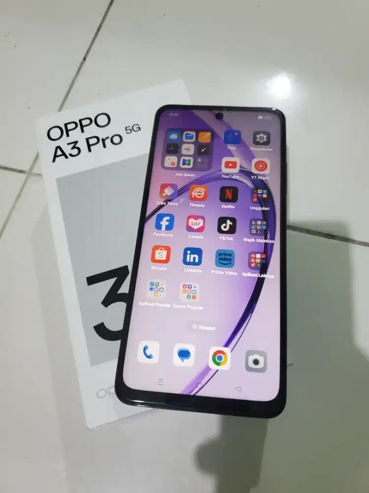 Oppo a3 pro 5g 8/256gb fullset ori