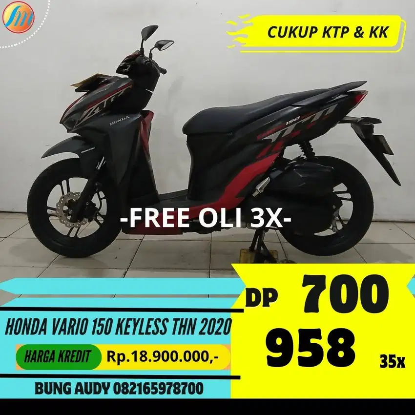 HONDA VARIO 150 KEYLESS TAHUN 2020 MESIN HALUS, BODI MULUS, SIAP PAKAI
