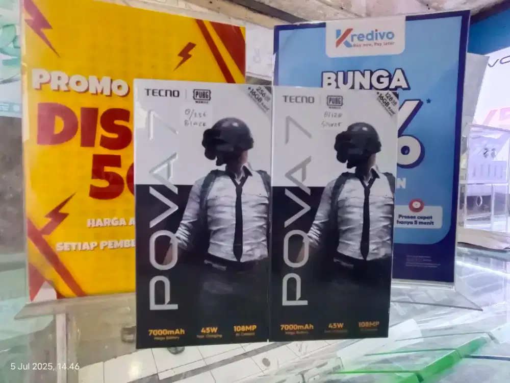Tecno Pova 7 8/256Gb Segel Pabrik