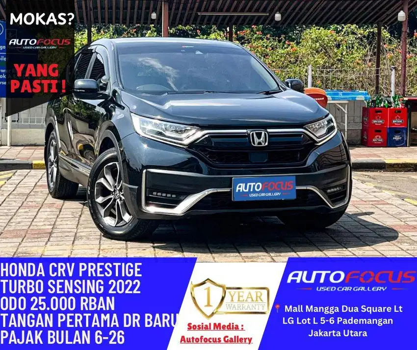 Tangan pertama Pajak 2026 Honda Crv 1.5 Turbo Prestige Sensing 2022
