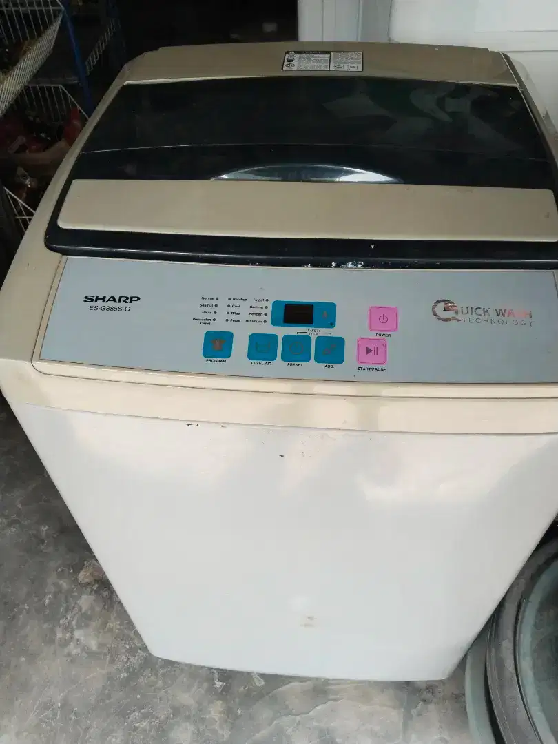 Mesin cuci 1 tabung sharp