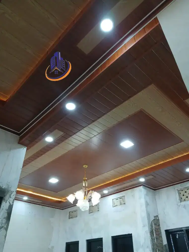 Menjual bahan material plafon PVC dan WPC wall panel
