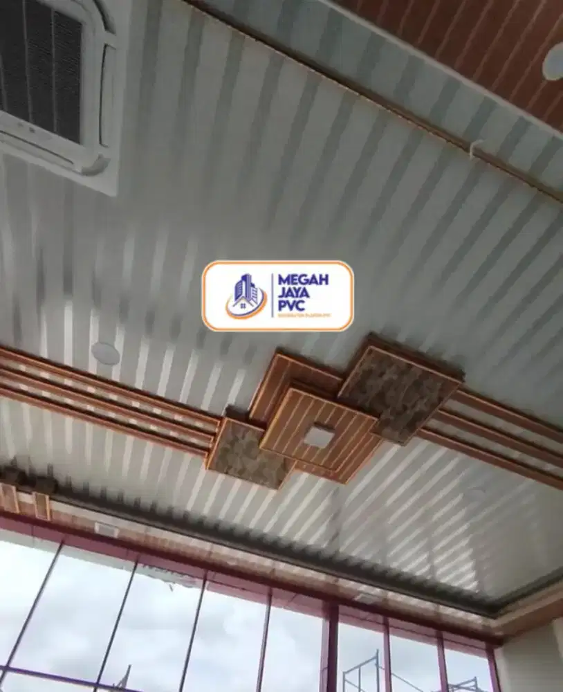 Menjual bahan material plafon PVC dan WPC wall panel