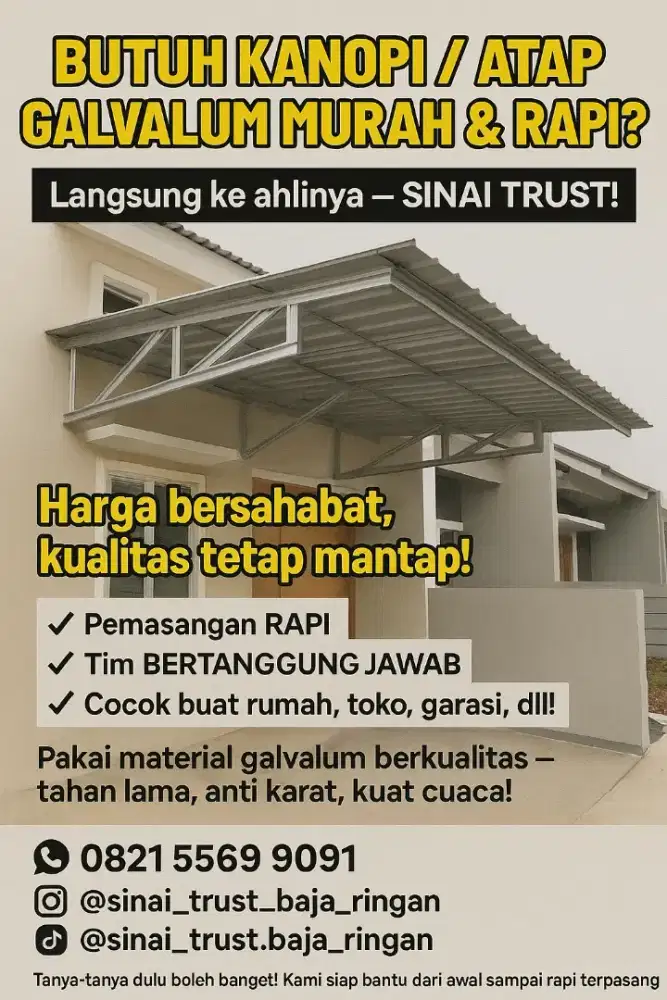 PROMO Kanopi spandek Galvalum