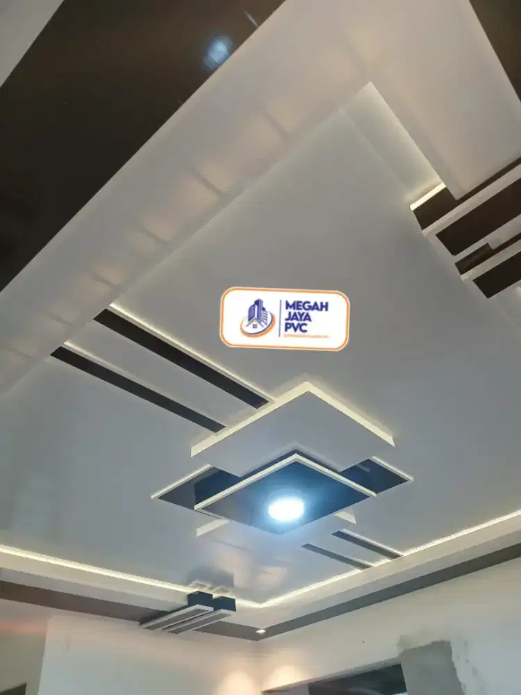 Menjual bahan material plafon PVC dan WPC wall panel