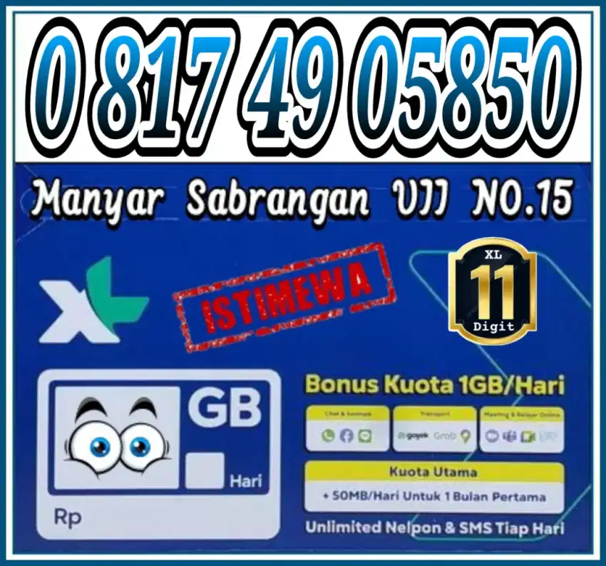 Perdana XL 11Digit Cantik