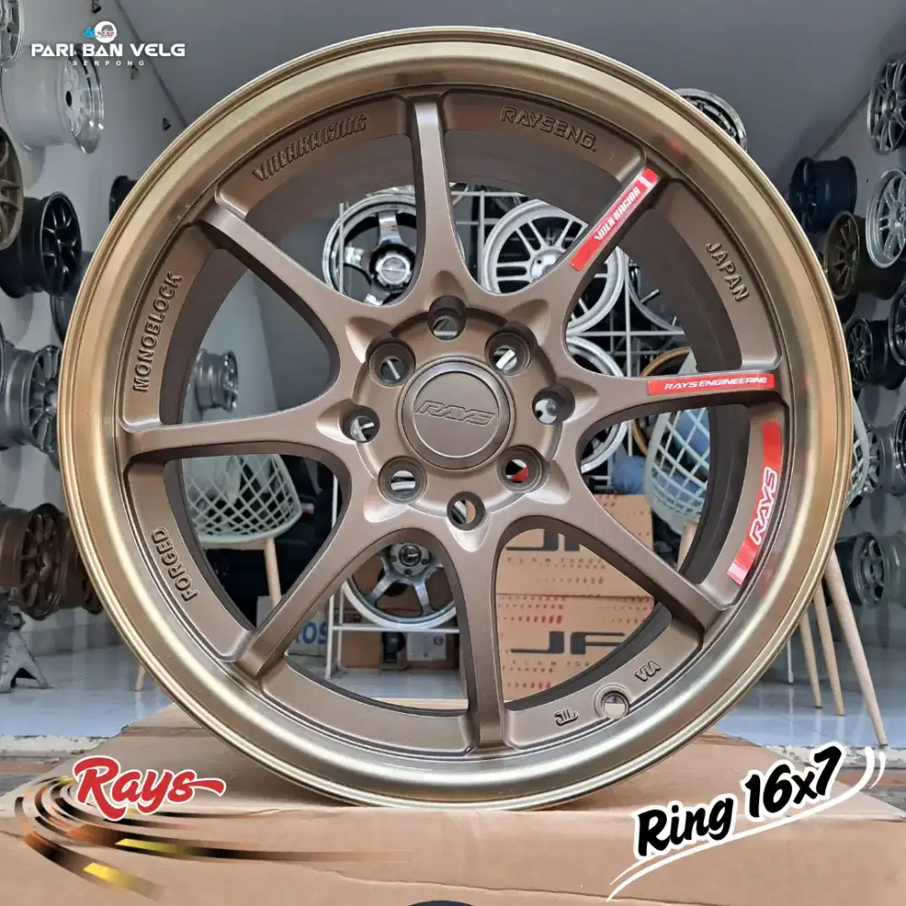 Rays CE28 Ring 16 lebar 7
PCD. 4x100/114.3 et. 40