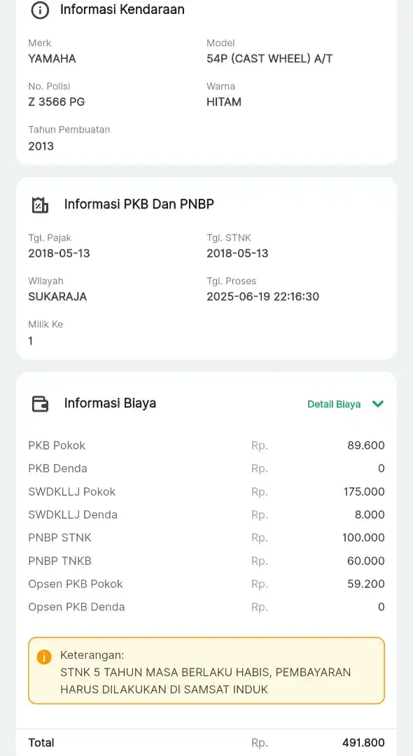 Mio j thn 2013 ss lengkap pajak kaleng of