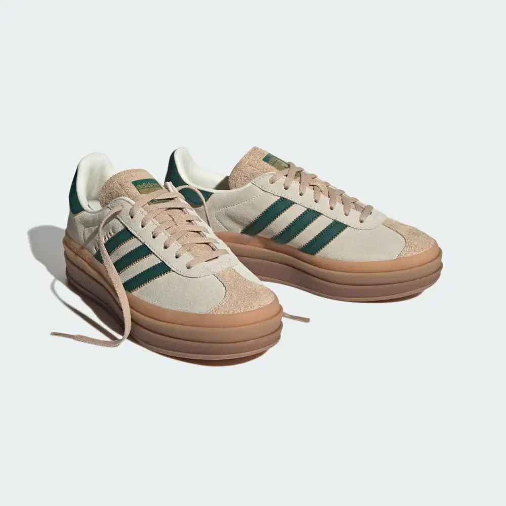 Sepatu Adidas Gazelle Woman White Green (ID7056)