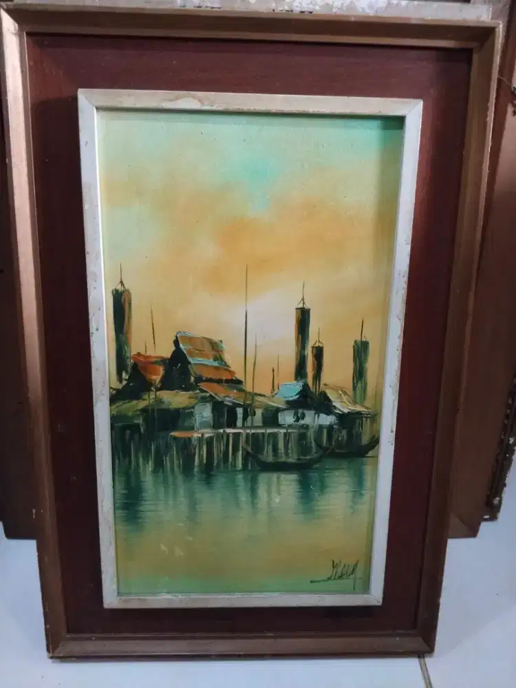 Lukisan kampung nelayan