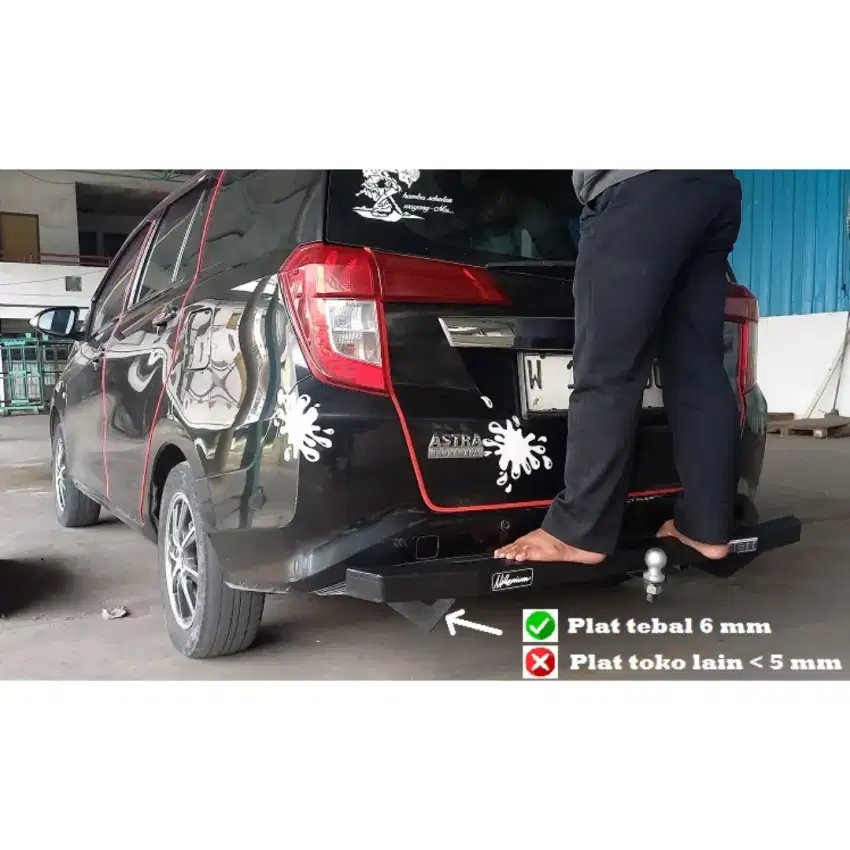 Bumper belakang mobil Calya dan Sigra