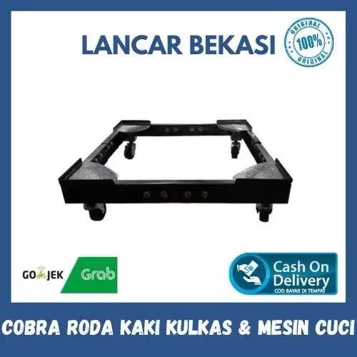 Cobra Roda Kaki Kulkas & Mesin Cuci - Alas Tatakan Besi bisa disetel