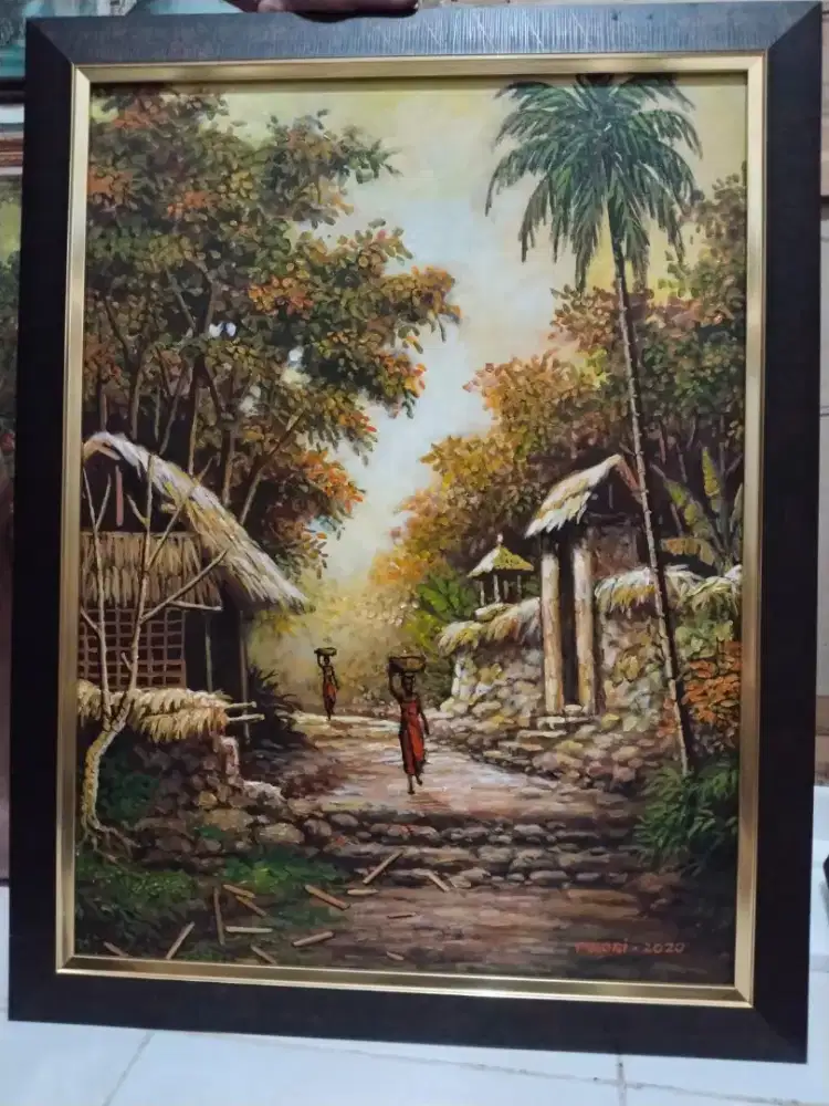 Lukisan dusun bali karya pauri 2020