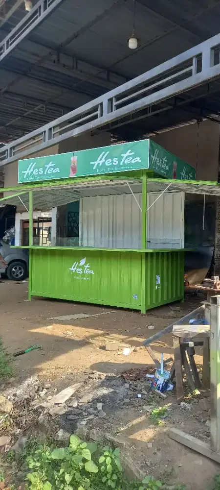 Gerobak booth kontener