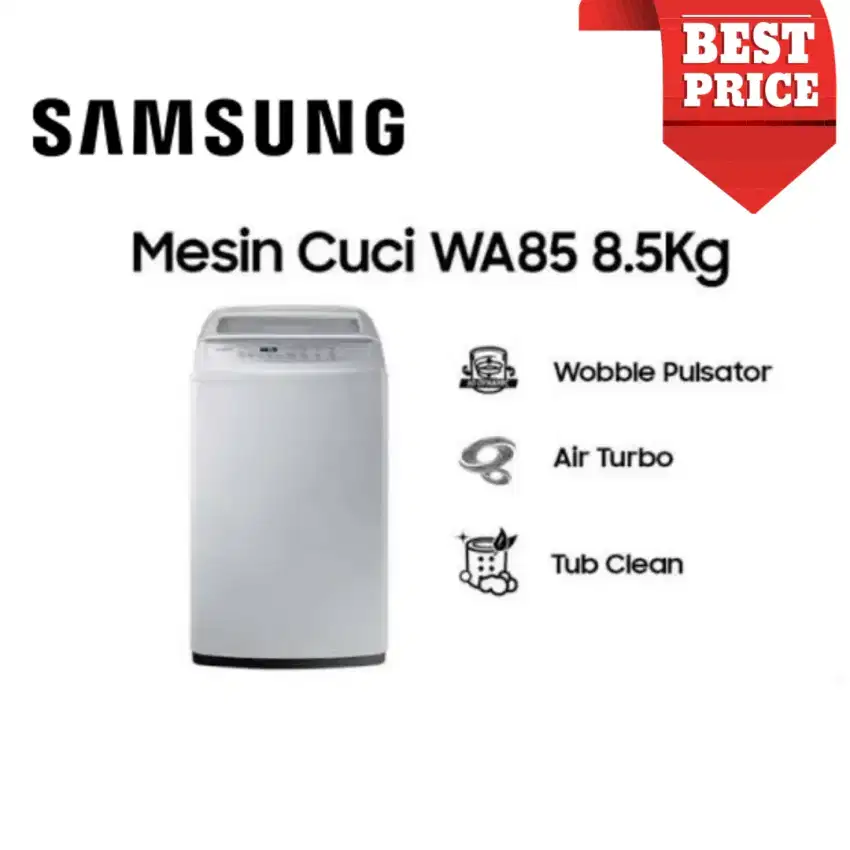TERMURAH! SAMSUNG Top Loading Mesin Cuci 8.5 Kg WA85H4200SG WOBBLE TUB