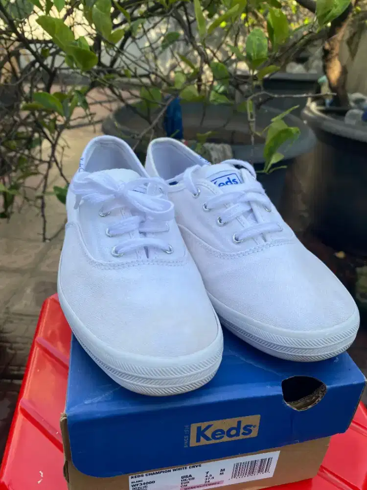 Sepatu Sneaker Keds Champion White WF34000