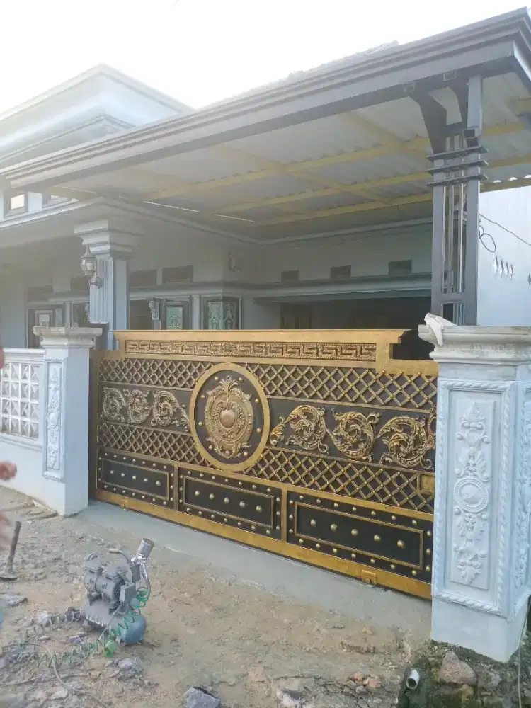 Bengkel las tralis pintu pagar gerbang kanopi tangga