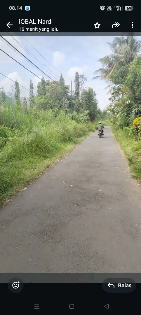 Disewakan tanah murah jl palagan km 13 maron Donoharjo Ngaglik
