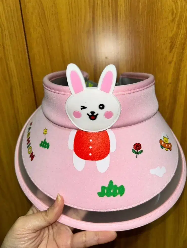 Topi Anak Gambar Cony Line Warna Pink Merk By Baobei (New)