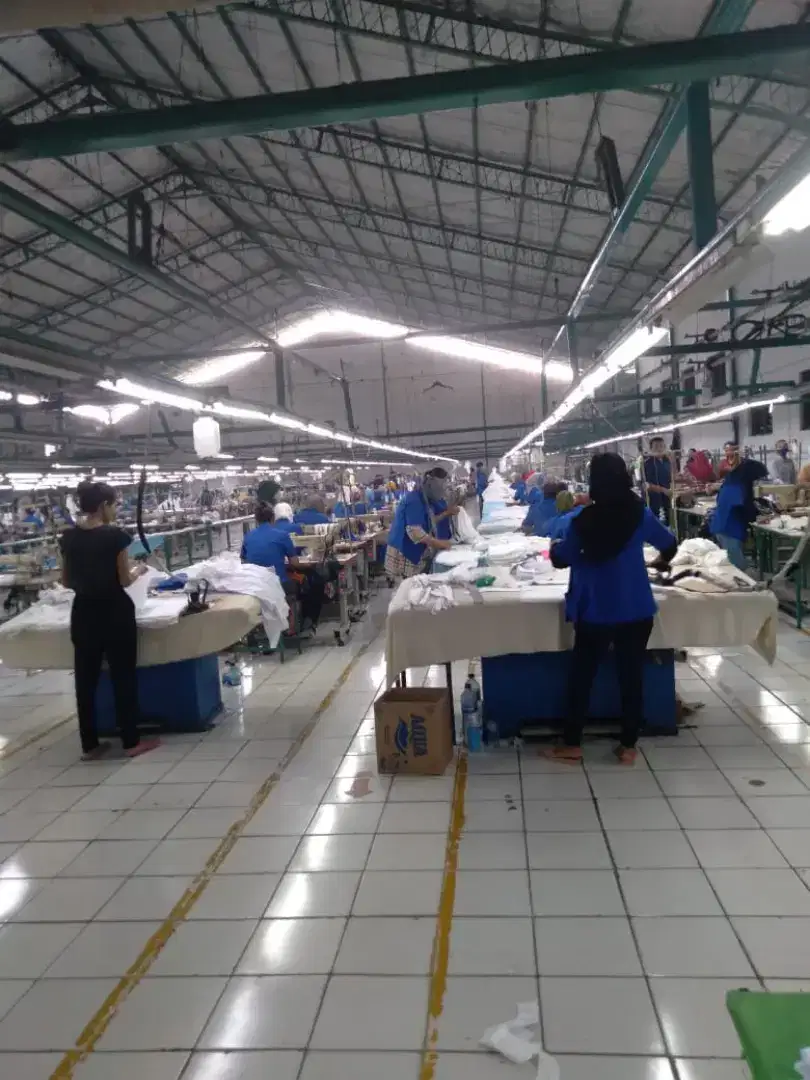 DIJUAL /  TAKEOVER PABRIK GARMENT AKTIF DI CURUG GUNUNG SINDUR BOGOR. 