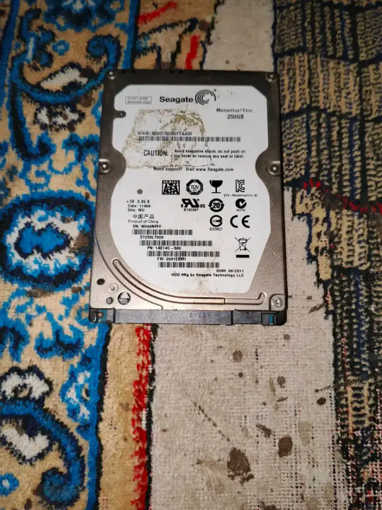 HARDISK SEAGATE 250GB MINUS