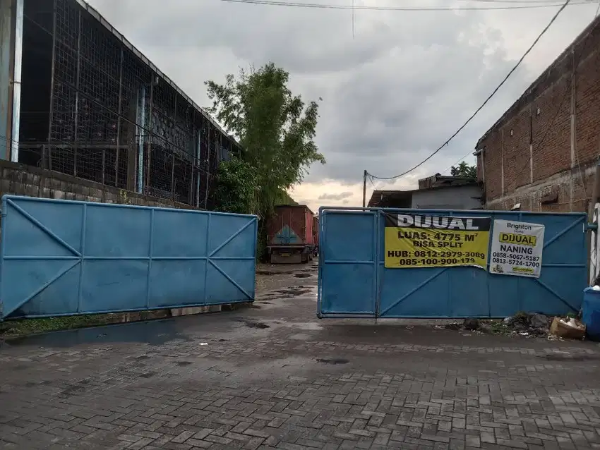 Disewakan gudang dan lahan
