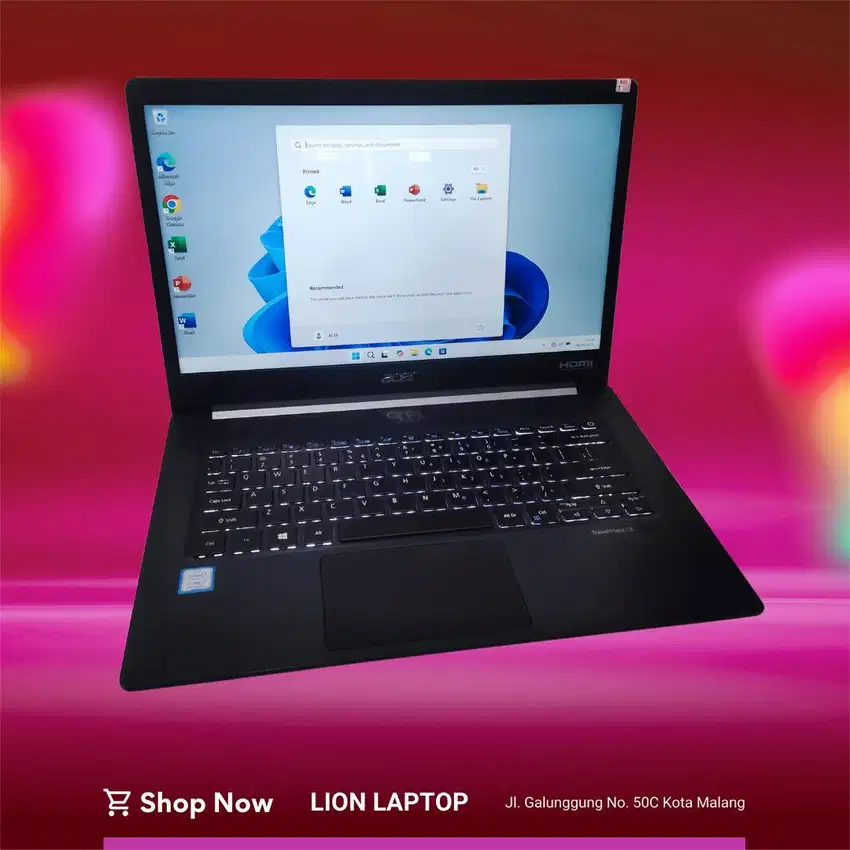 RINGAN&SLIM RAM 16GB i7 gen8 SSD 256GB Acer Travelmate X514 [06|07]