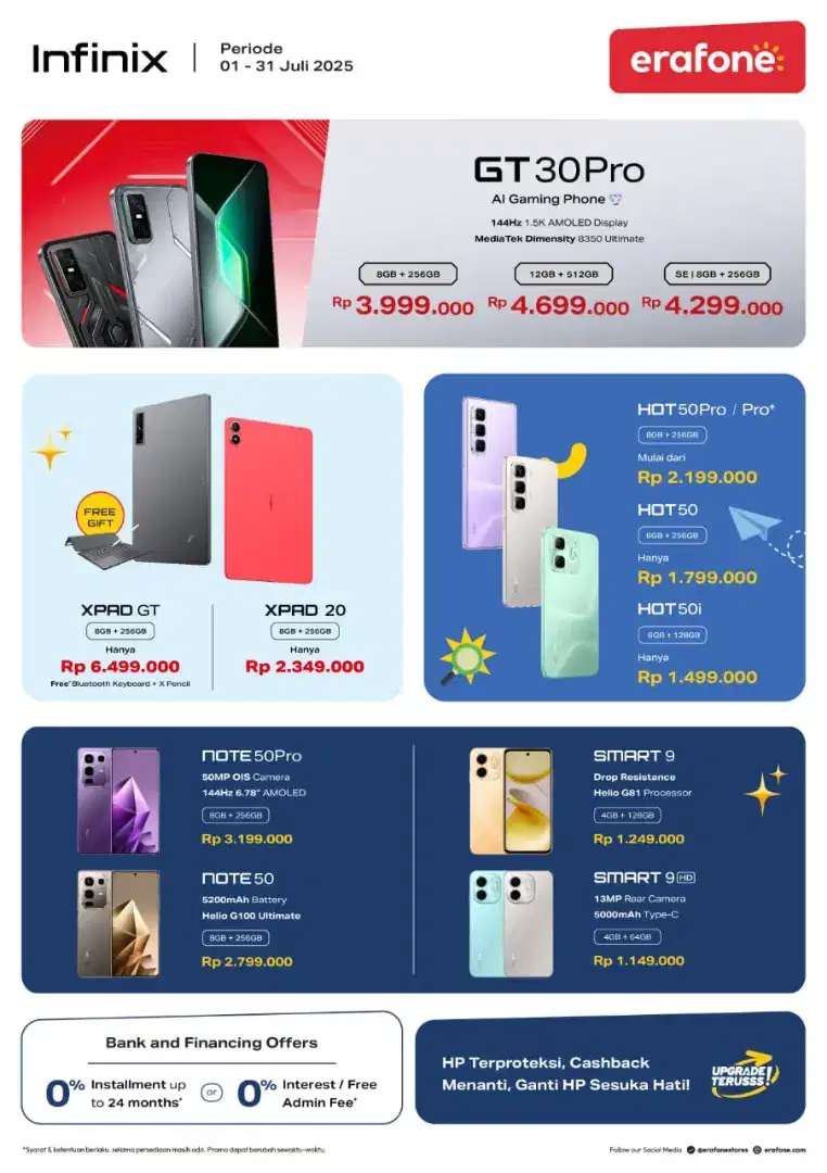 Infinix ~ Note50/50pro, Note40, Hot50pro/50/50i, Smart9, XPad | DP 0%