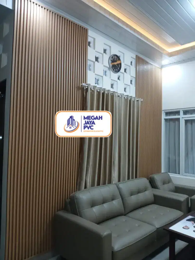 Menjual bahan material plafon PVC dan WPC wall panel