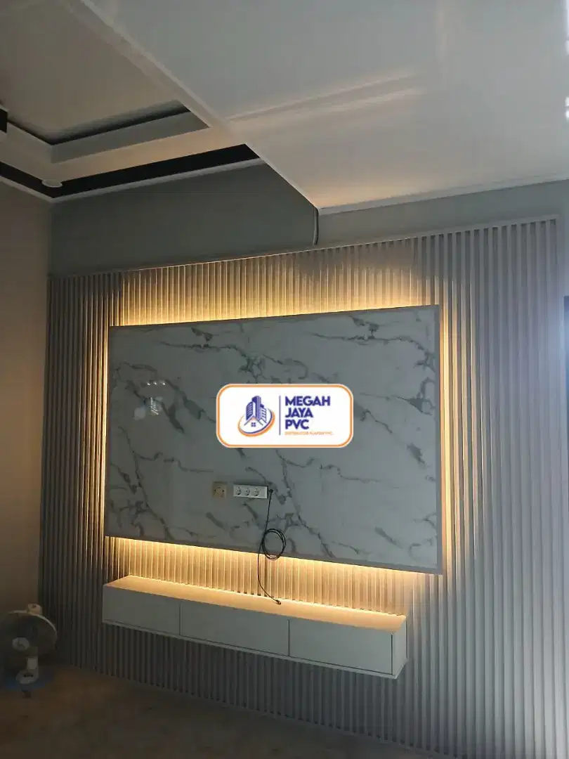 Menjual bahan material plafon PVC dan WPC wall panel