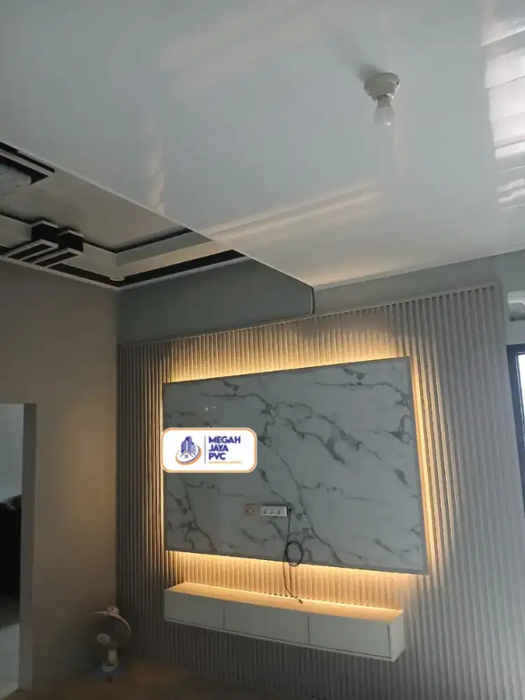 Menjual bahan material plafon PVC dan WPC wall panel