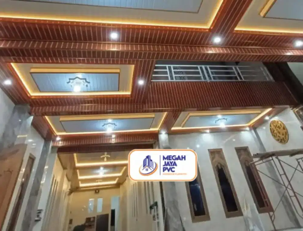 Menjual bahan material plafon PVC dan WPC wall panel