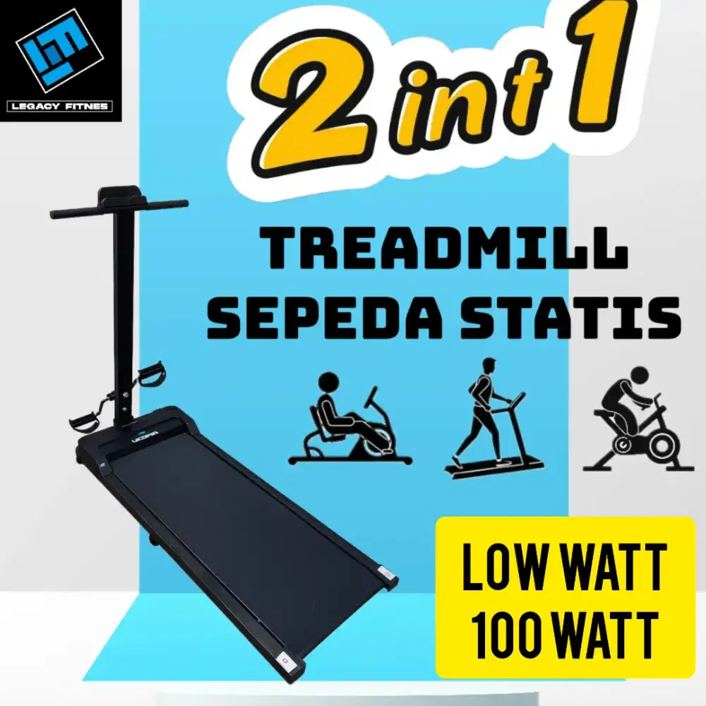Treadmill elektrik pad sepeda statis legacy apaca