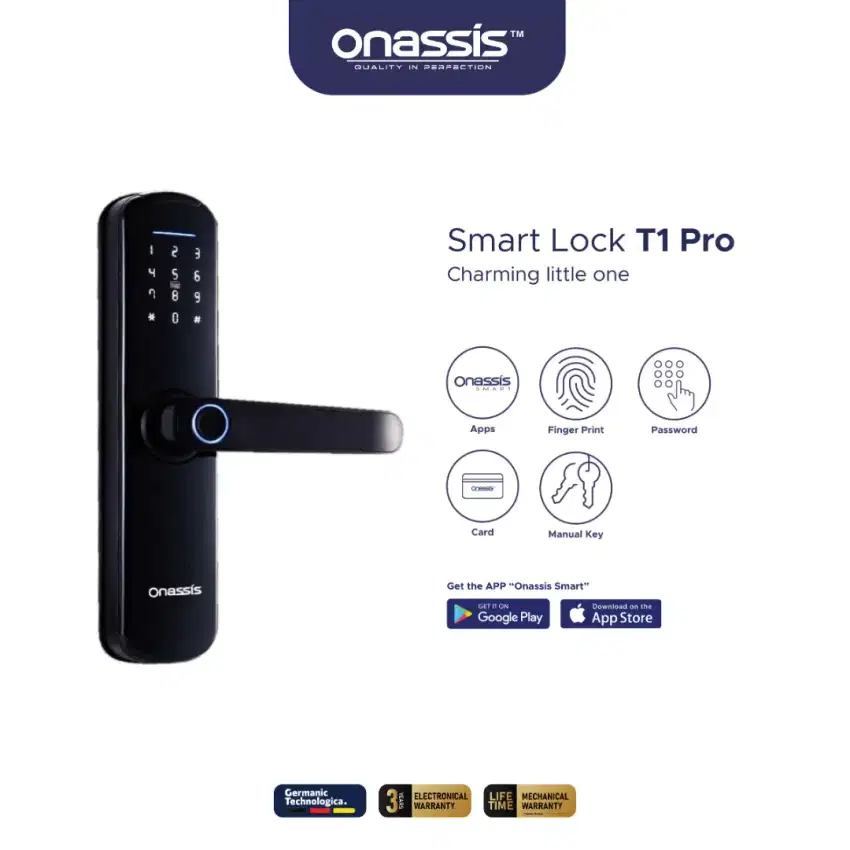 SMARTLOCK DOORLOCK DIGITAL ONASSIS T1PRO (2SET/BOX)