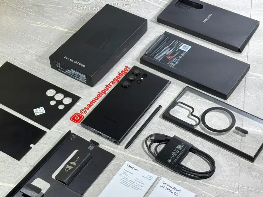 Samsung Galaxy S23 Ultra Phantom Black 256gb Fullset