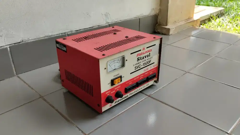 Stabilizer Matsunaga 1500 watt Svc-1500f second Made in japan ori