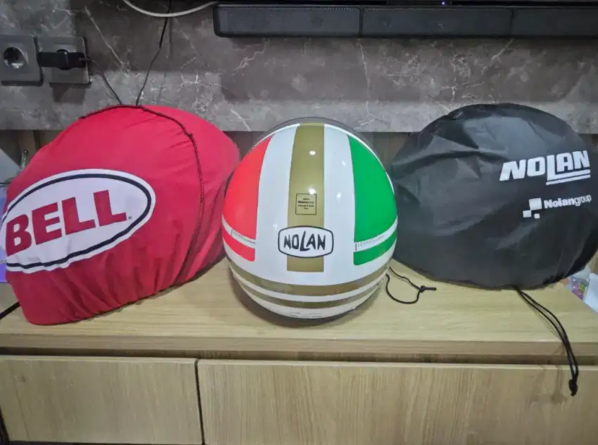 Helm Nolan N21 Visor Fly Bridge Metal White 99% Like New
