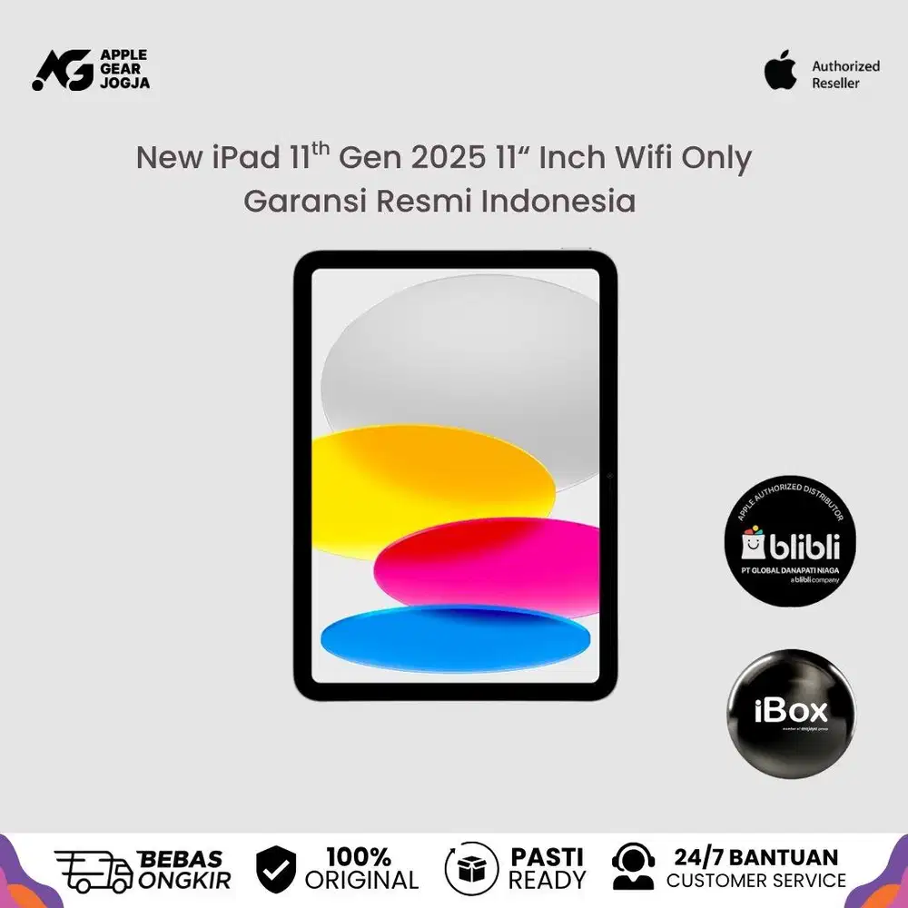 (iBox) New Apple iPad 11 128GB Garansi Resmi Apple Indonesia TAM