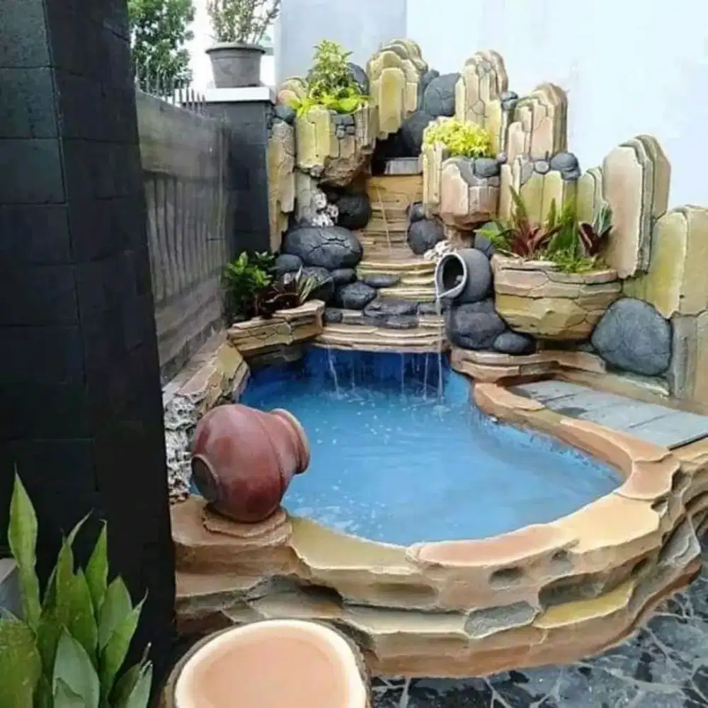 Jasa pembuatan kolam relif kolam ikan koi dll #3