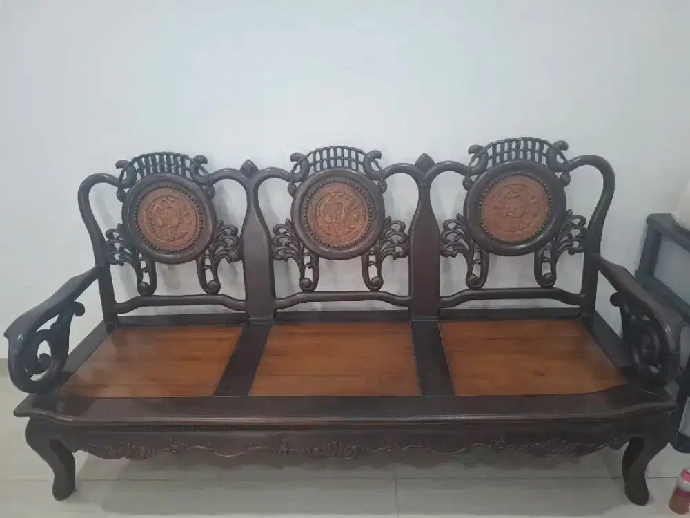 Kursi dan Meja Tamu kayu Sonokleng