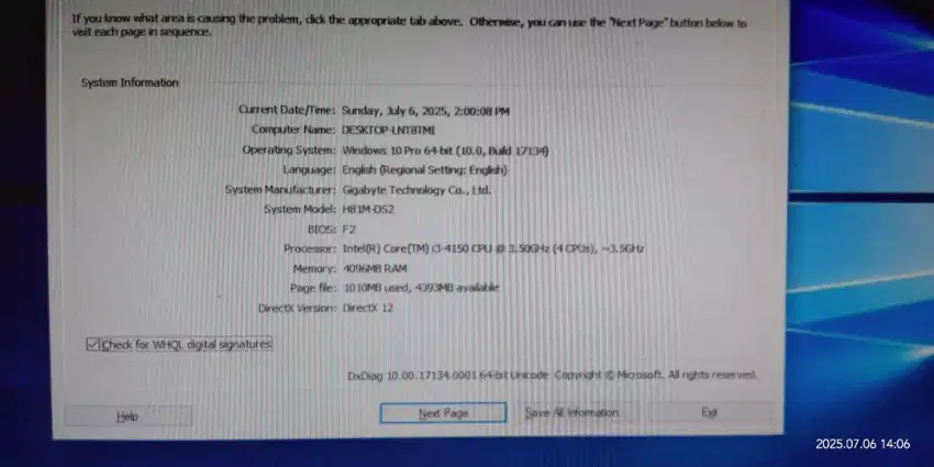 JUAL PC -DEKSTOP i3 +monitot